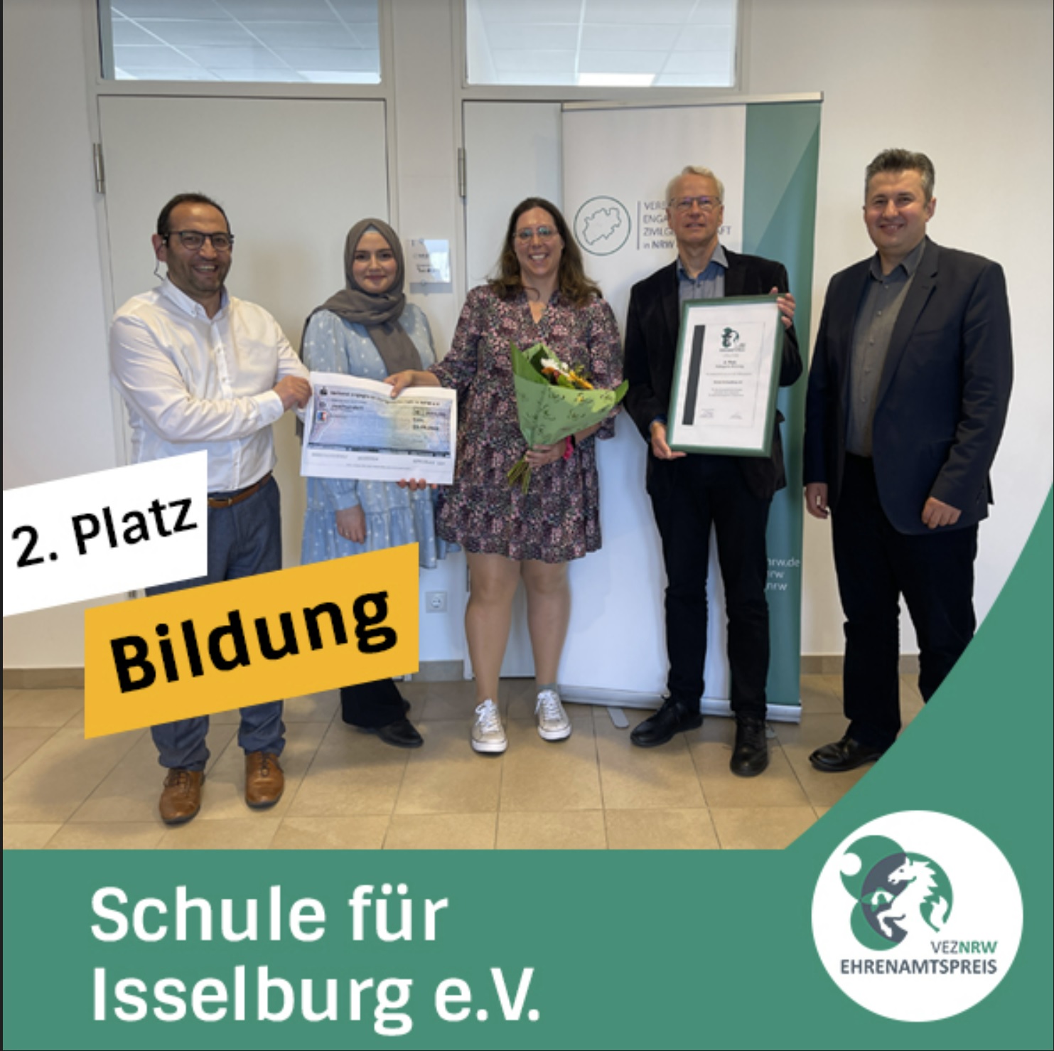 Schule für Isselburg e.V. ist Preisträger des VEZ Ehrenamtspreises