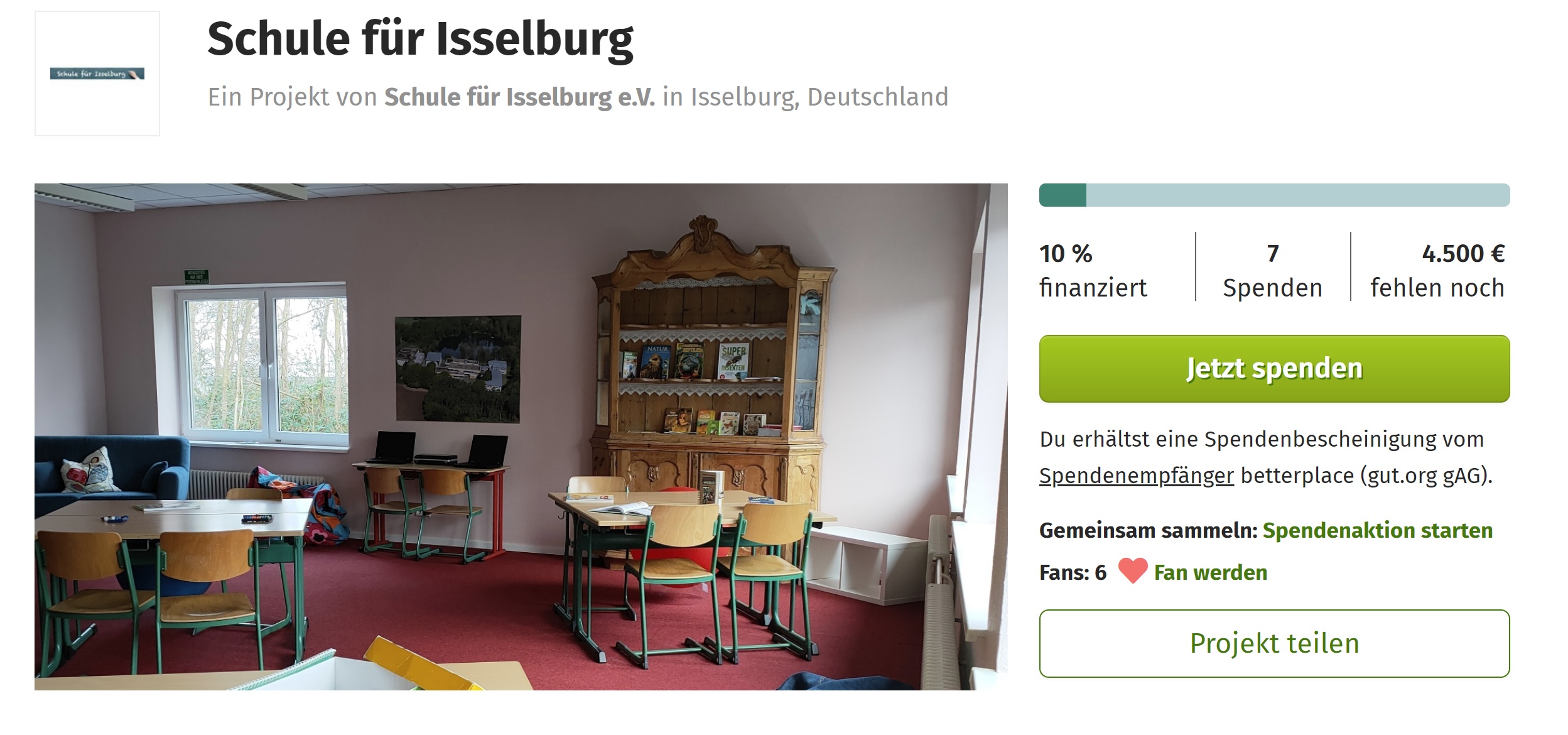 Spenden für eine Bistroküche